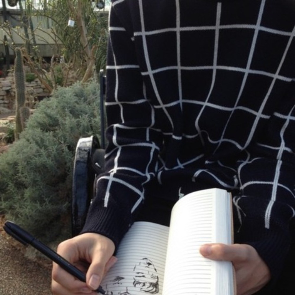 Slub-Knit Crew Neck Sweater for Women